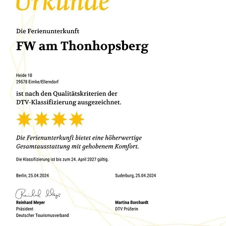 Am Thonhopsberg Apartamento Eimke